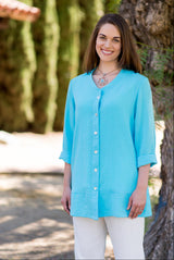 AA107 - A-Line Linen Jacket