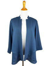 AA137 - Layered Front Linen Jacket