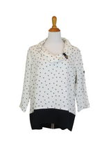 AA146 - Color Block Linen Pullover Top