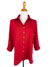 AA161 - Short Tuxedo Linen Shirt