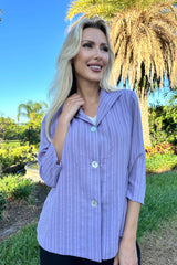 AA208 - Swing Hem Sailor Linen Jacket