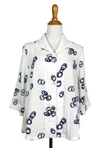 AA208 - Swing Hem Sailor Linen Jacket