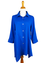 AA209 - Asymmetric Panels Linen Tunic