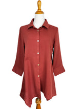 AA209 - Asymmetric Panels Linen Tunic