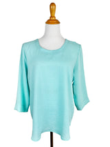AA210 - Anastasia Linen Pullover w/ Pleated Back
