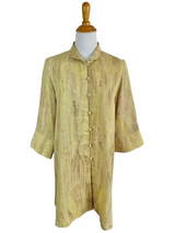 AA25 - Round Collar Mandarin Linen Jacket