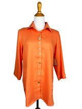 AA268 - Flower Button Linen Shirt