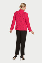 AA273 - Nicole 3-Button Linen Jacket