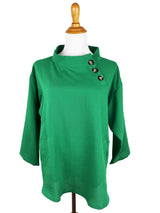 AA294 - Mallory 3-Button Linen Pullover