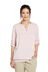 AA300 - Olivia Pullover Linen Blouse