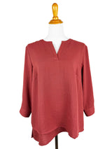 AA300 - Olivia Pullover Linen Blouse