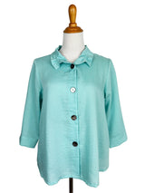 AA311 - Flora Linen Jacket w/ Wire Collar