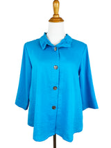 AA311 - Flora Linen Jacket w/ Wire Collar