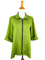 AA328 - Josie Linen Jacket w/ Wire Collar
