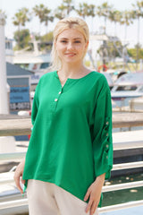 AA36 - Ripple Tide Linen Pullover