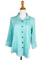 AA376 - Tessa Asymmetrical Linen Blouse
