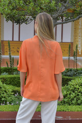 AA391 - Genevieve Linen Pullover Top