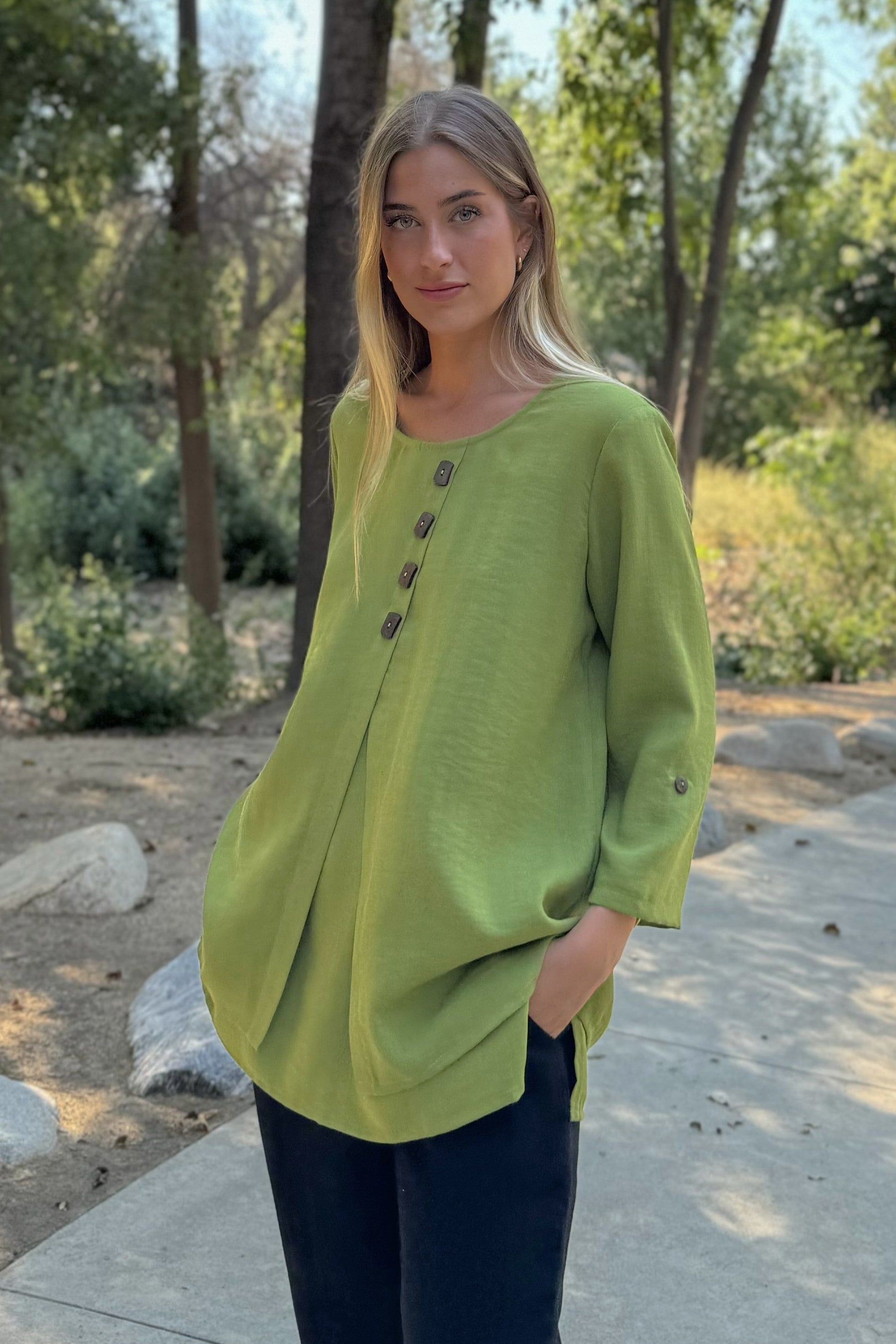 AA397 - Valerie Linen Pullover – Fridaze - Linen Redefined
