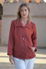 AA405 - Gabriella Linen Jacket