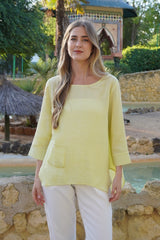 AA406 - Sophia Linen Pullover
