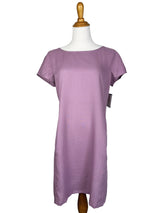 AAD199 - Cap-Sleeve Linen Dress
