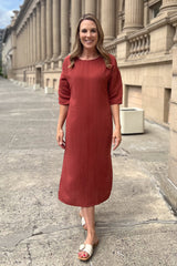 AAD379 - Cheryl Linen Dress