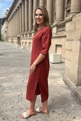 AAD379 - Cheryl Linen Dress