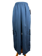 AAPT25 - Crop Linen Pants with Twisted Pleats