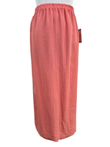 AASK08 - Full Length Linen Skirt w/Back Vent