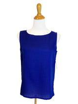 AATK13 - Jewel Neck Short Linen Tank