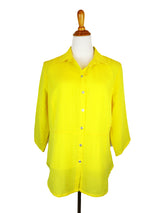 AA207 - Linen Shirt w/ Banded Back