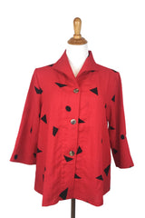 AA208 - Swing Hem Sailor Linen Jacket