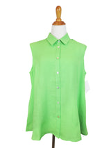 AA223 - Betty Button-Up Linen Vest