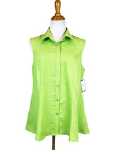 AA223 - Betty Button-Up Linen Vest