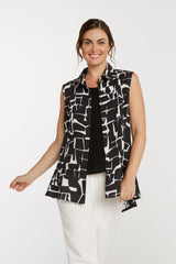 AA223 - Betty Button-Up Linen Vest
