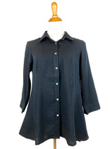 AA224 - Veronica Button-Up Linen Blouse