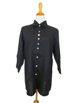 AA268 - Flower Button Linen Shirt