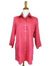 AA268 - Flower Button Linen Shirt