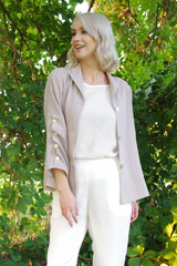 AA47 - Ripple Tide Sailor Linen Jacket