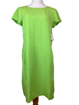 AAD199 - Cap-Sleeve Linen Dress