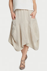 AASK12 - Bohemian Linen Skirt