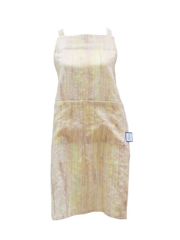 Premium 100% Wrinkle Resistant Linen Aprons from Fridaze - Gold Watercolor Stripes