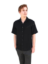 Fridaze Wrinkle-Resistant 100% Linen Men’s Shirt, Regular Fit, Short Sleeve - AA9205