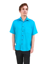Fridaze Wrinkle-Resistant 100% Linen Men’s Shirt, Regular Fit, Short Sleeve - AA9205