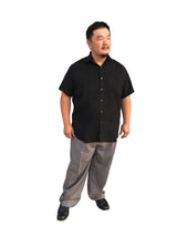 Fridaze Wrinkle-Resistant 100% Linen Men’s Shirt, Relaxed Fit, Short Sleeve - AA9305