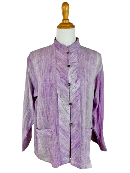 AA03 - Short Mandarin Linen Jacket