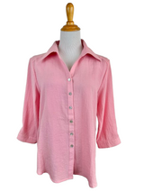 AA126 - Tuxedo Tail Linen Blouse