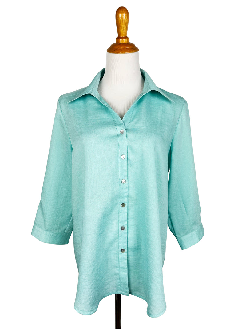 AA161 - Short Tuxedo Linen Shirt