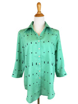 AA161 - Short Tuxedo Linen Shirt