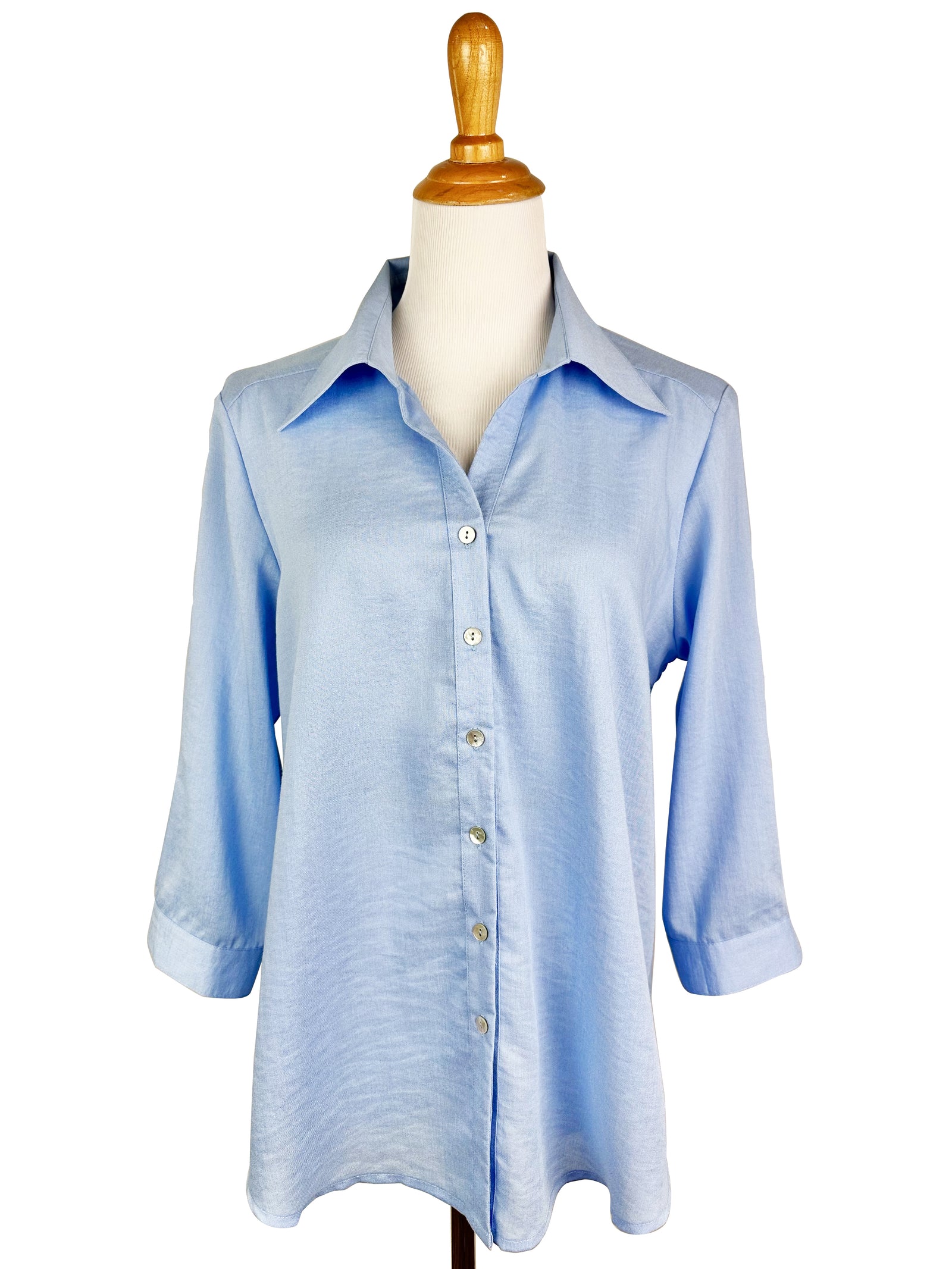 AA161 - Short Tuxedo Shirt - Men's Short Sleeve Wing Tip Collar